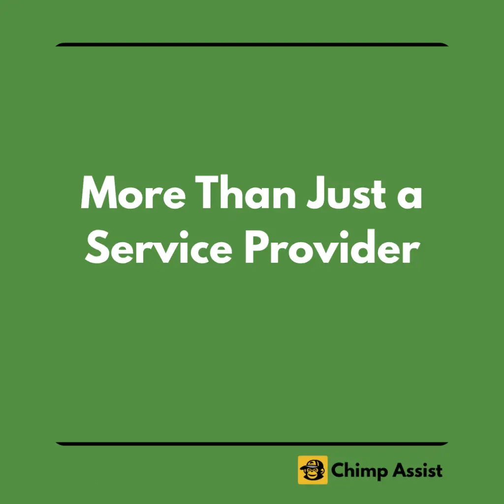 More than just a service provider